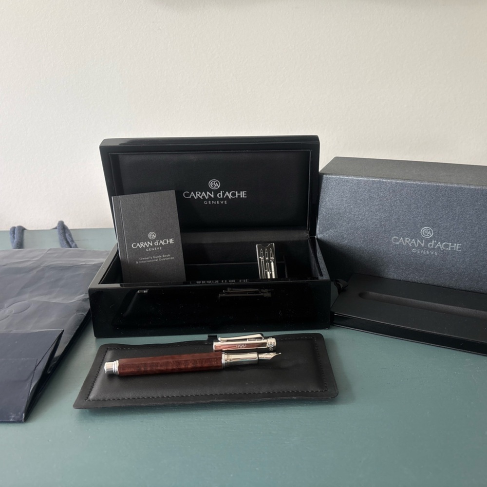 Caran D'ache Varius Special Edition Fountain Pen NIB - Swiss Made Rhodium